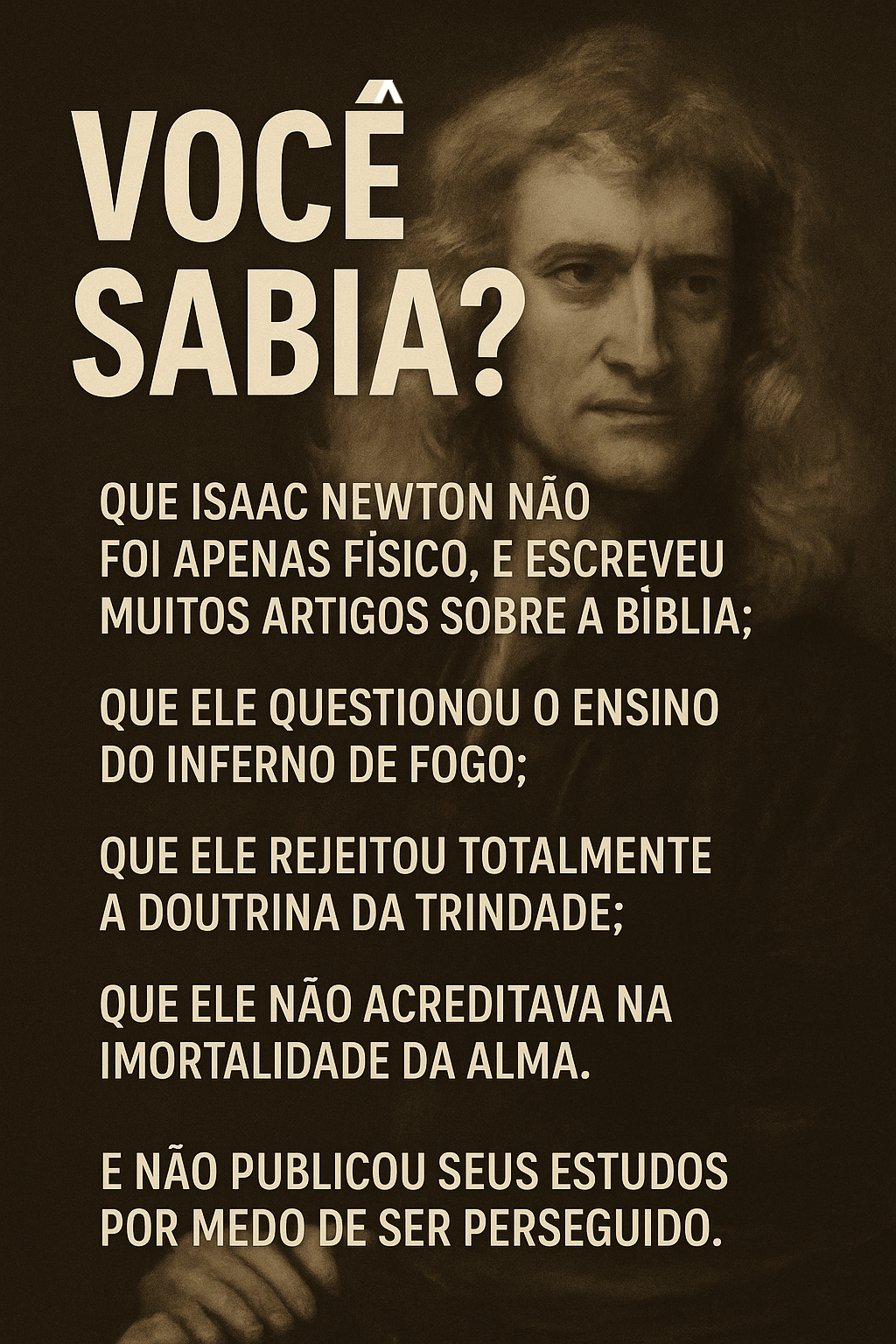 Isaac Newton e Seus Estudos Bíblicos Ocultos: As Crenças que Poucos&nbsp;Conhecem