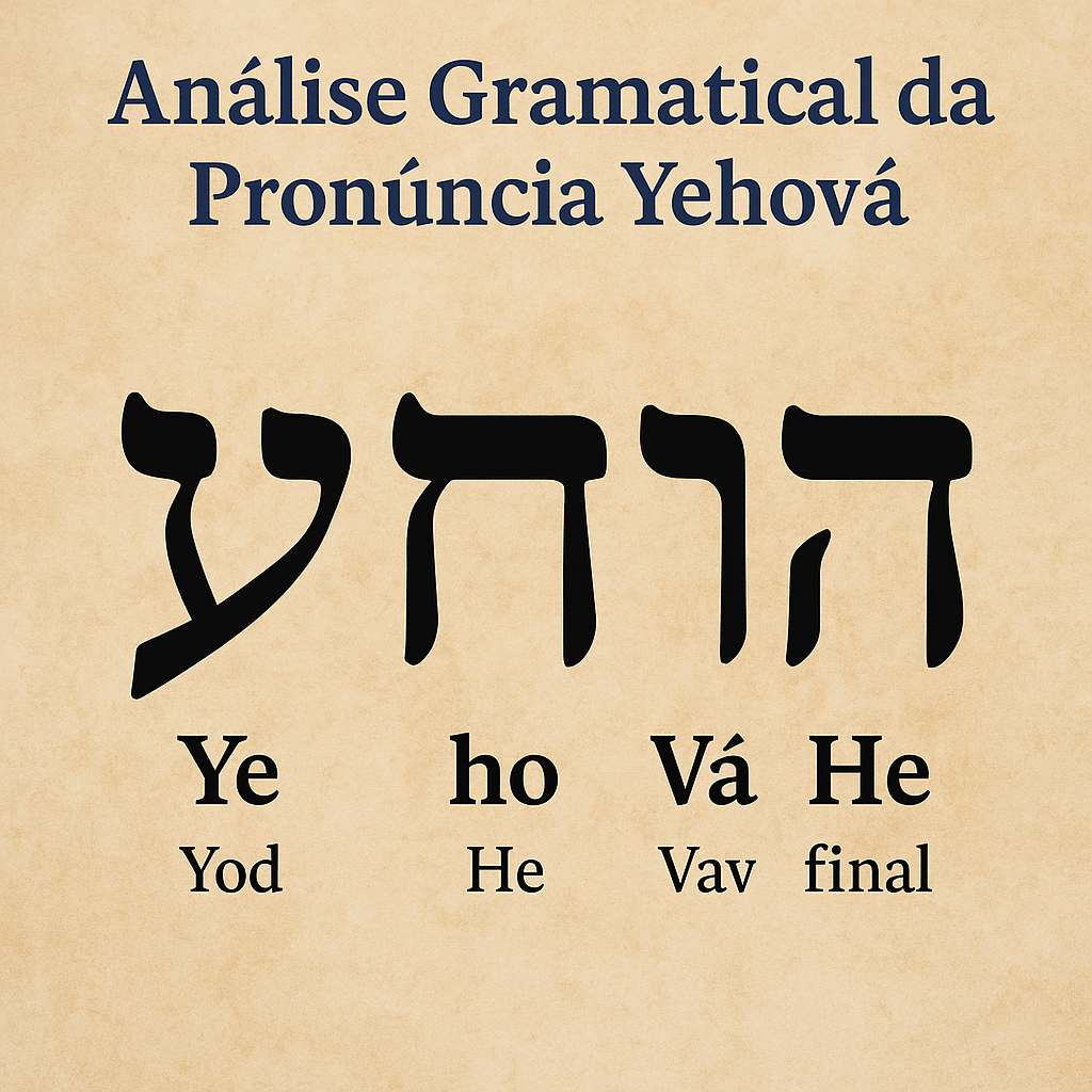 A Pronúncia do Tetragrama segundo a gramática hebraica: Uma análise gramatical profunda dos nomes teofóricos e padrões&nbsp;fonéticos
